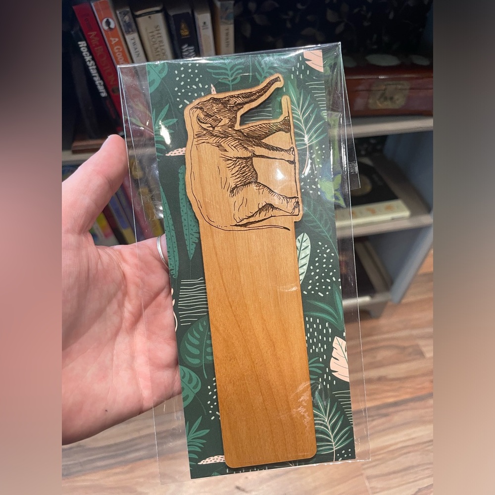 Handmade Woodwork elephant bookmark